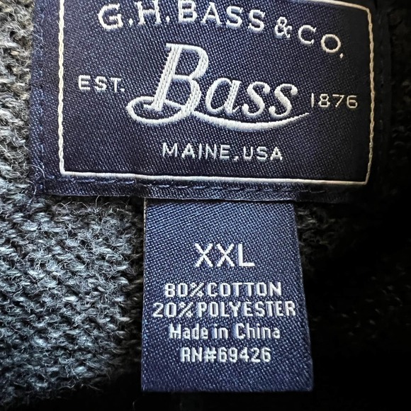 GH Bass & Co XXL Pullover Semi-Botton placket - Picture 5 of 7